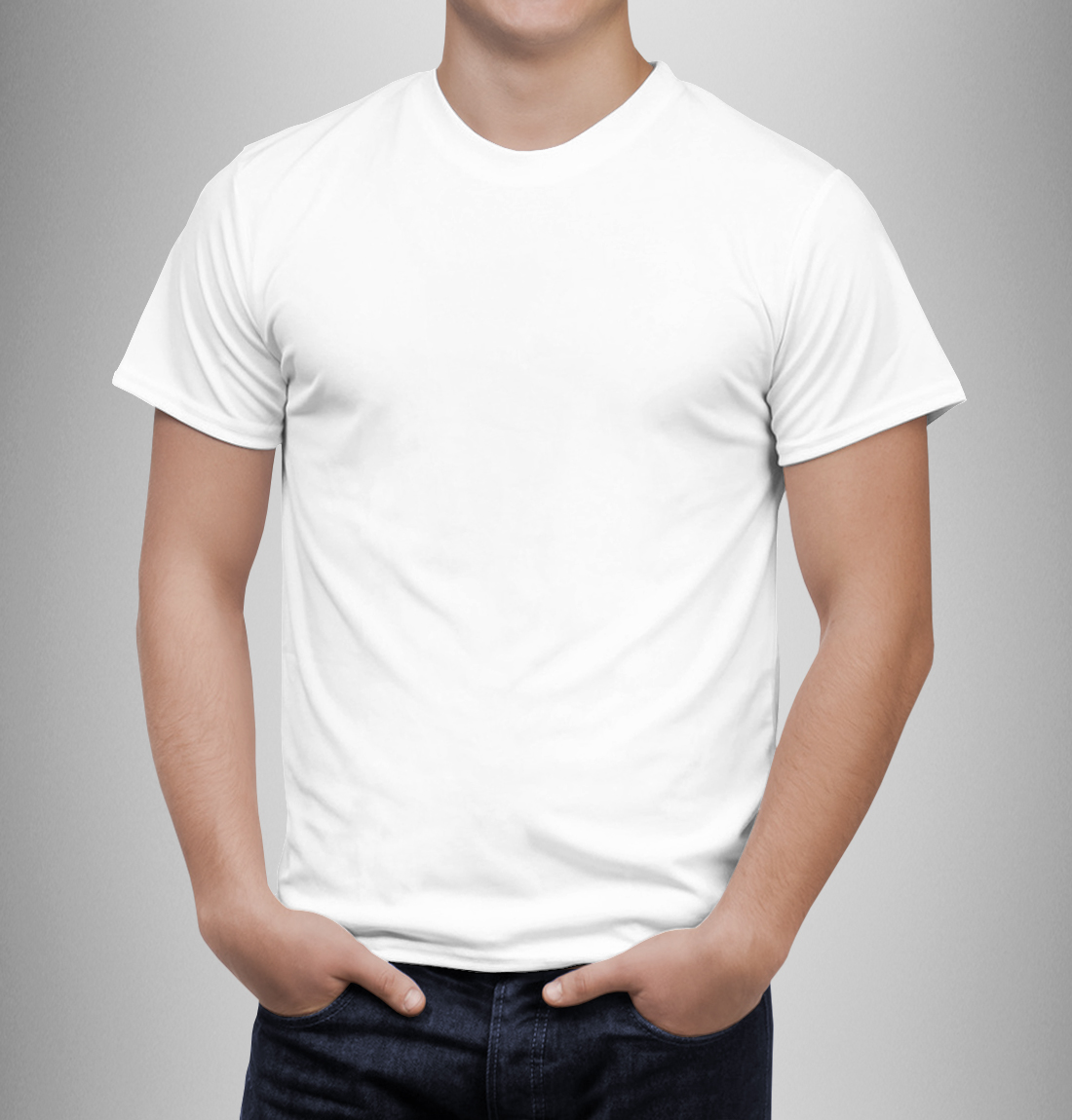Мужская белая футболка размер 42-58 (стоимость без нанесения) - pechati22