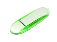 USB 2.0- флешка промо на 16 Гб овальной формы
