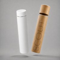 Вакуумный термос «Scout», soft-touch, 235 мл, тубус