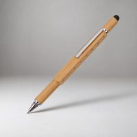 Ручка-стилус из бамбука «Tool» с уровнем и отверткой
