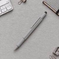 Ручка-стилус металлическая шариковая «Tool» с уровнем и отверткой