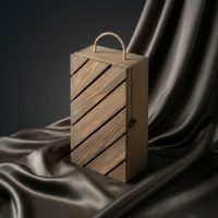 Коробка подарочная из массива дерева «Two-bottle box»